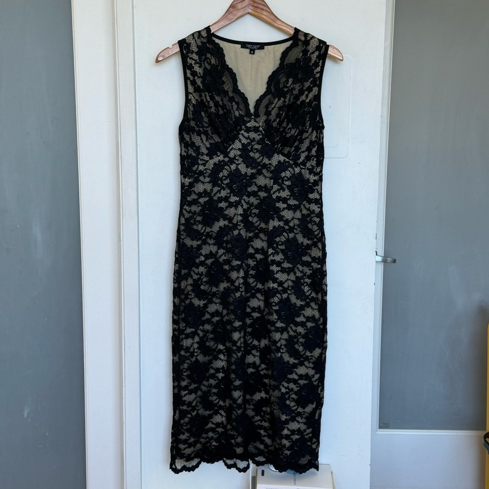Karen Kane Lace Midi Dress M